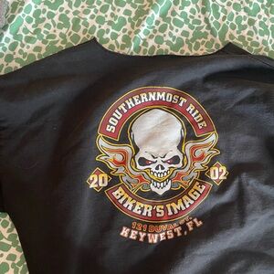 Vintage Punk 90s skull sweater tee size 2XL